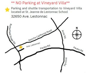 Parking for Vineyard Villa